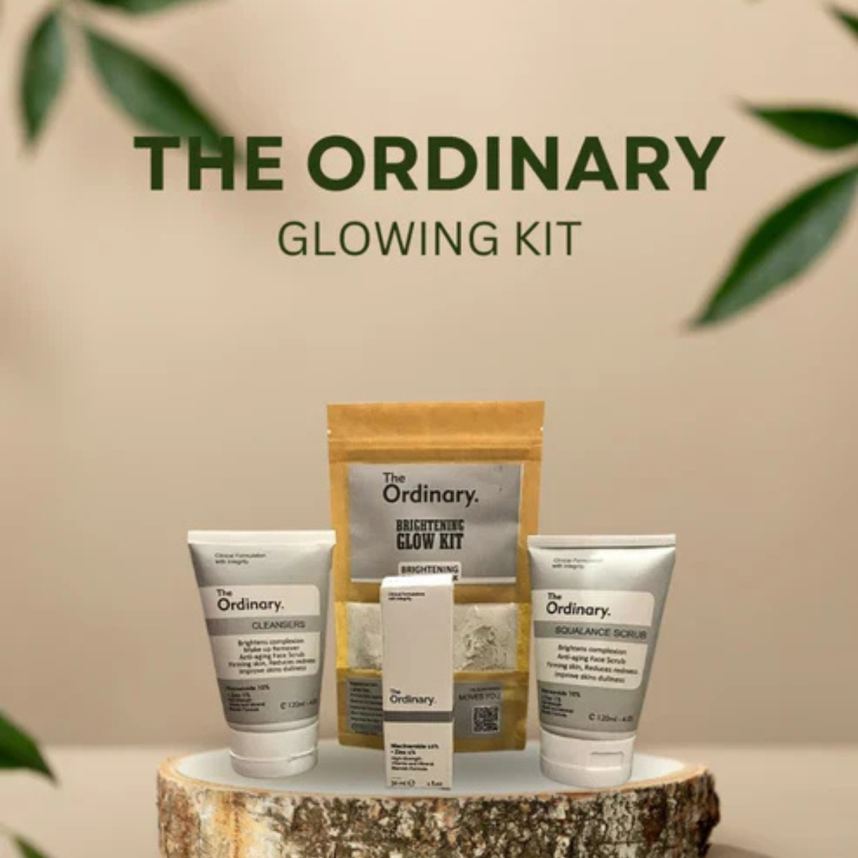 The Ordinary Glow Kit for Face & Hands– Brightening & Radiance Skincare Set for Glowing Skin