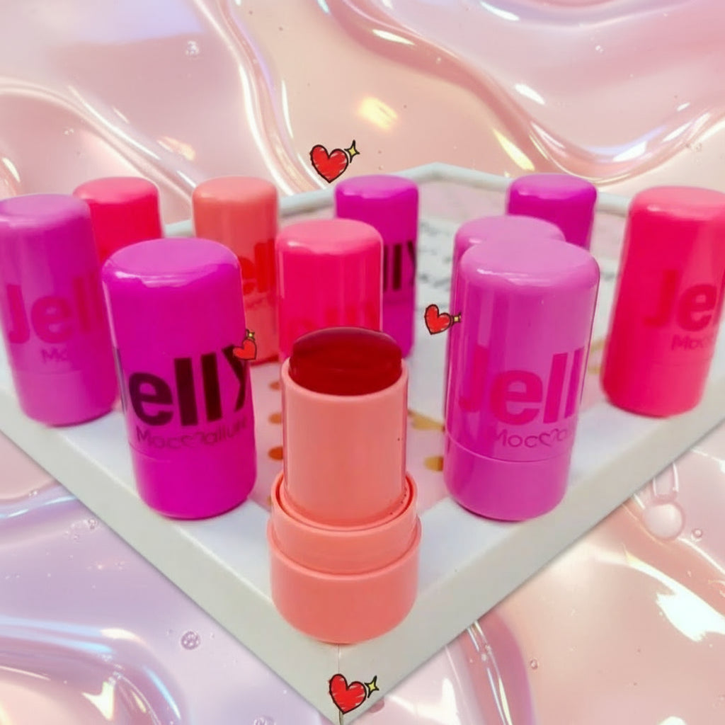 Mocallure Jelly Blush Stick– Smooth, Blendable Cream Blush in Multiple Shades for Natural Glow