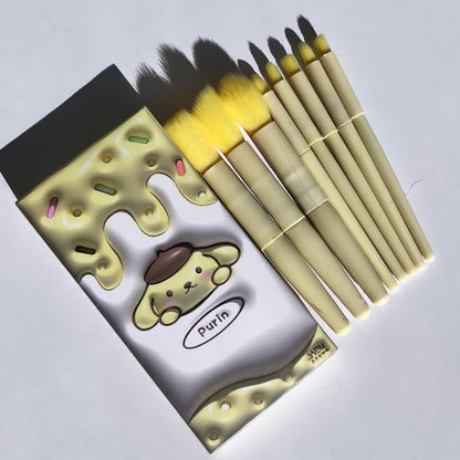 8 Pcs Makeup Brush Set with Velvet Bag – Soft Blush, Powder & Concealer Brushes for Flawless Makeup