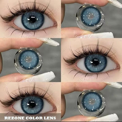 3-Tone Contact Lens Set – Honey Hazel with Solution, Container & Travel Kit | Complete Eye Care Package