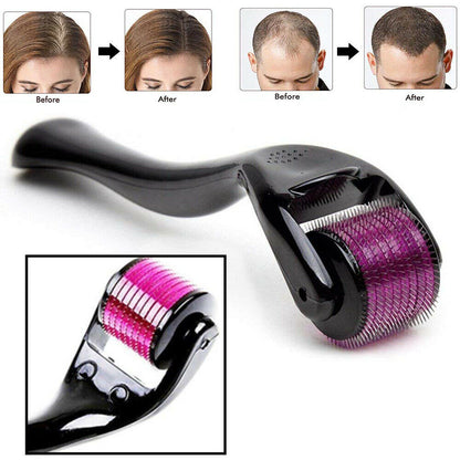Derma Roller 0.5mm with 540 Micro-Needles – Hair Growth & Facial Skin Therapy for Anti-Aging & Skin Repair, Men & Women