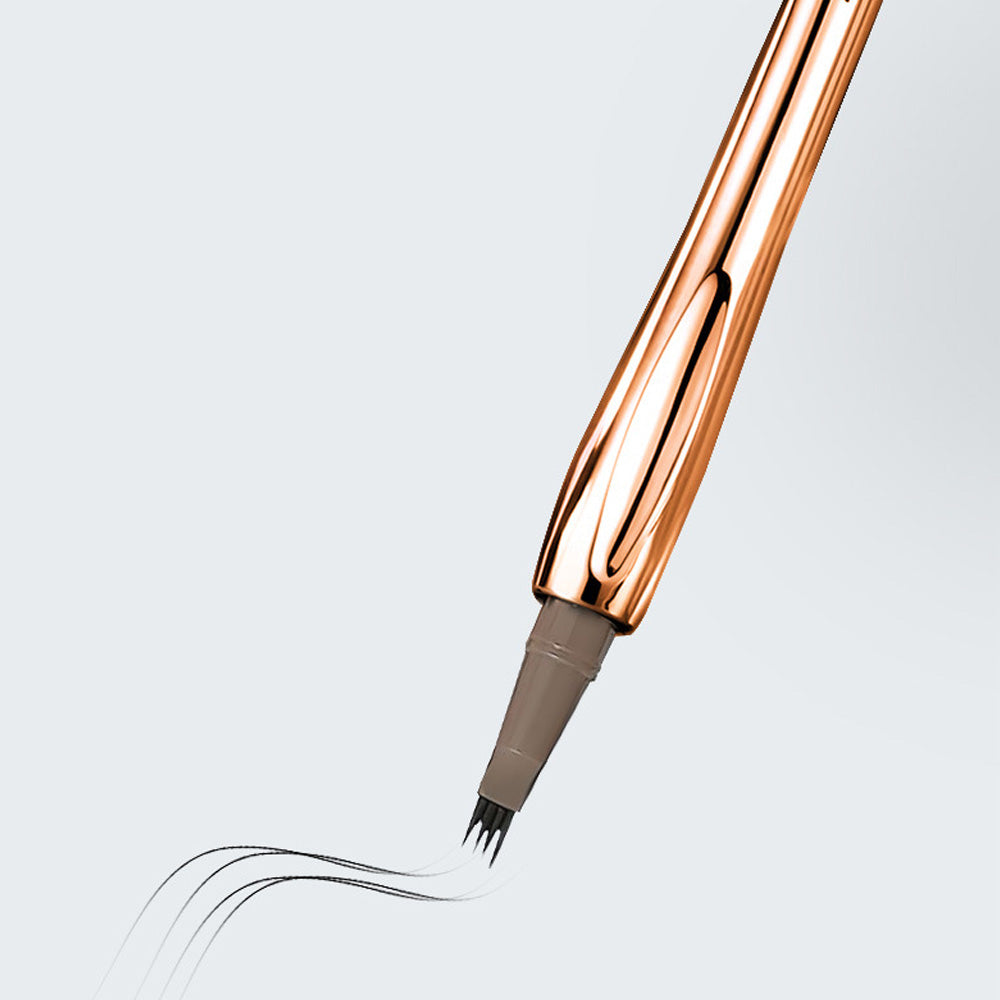 4-Point Tattoo Brow Pen – Eyebrow Pencil for Natural Look, Black | 4-Tip Tattoo Eyebrow Pen