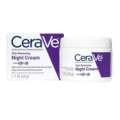 CeraVe 4 in 1 Skincare Kit – Night Cream, Sunblock, Cleanser & Serum for Bright, Hydrated and Radiant Skin | Dermatologist Recommended