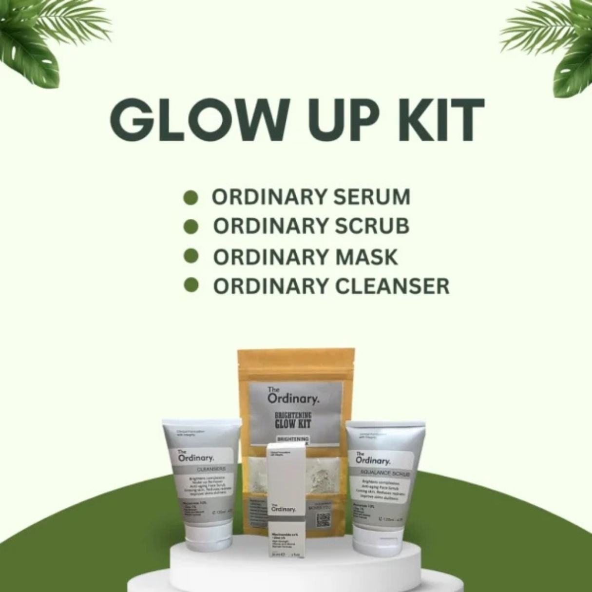 The Ordinary Glow Kit for Face & Hands– Brightening & Radiance Skincare Set for Glowing Skin