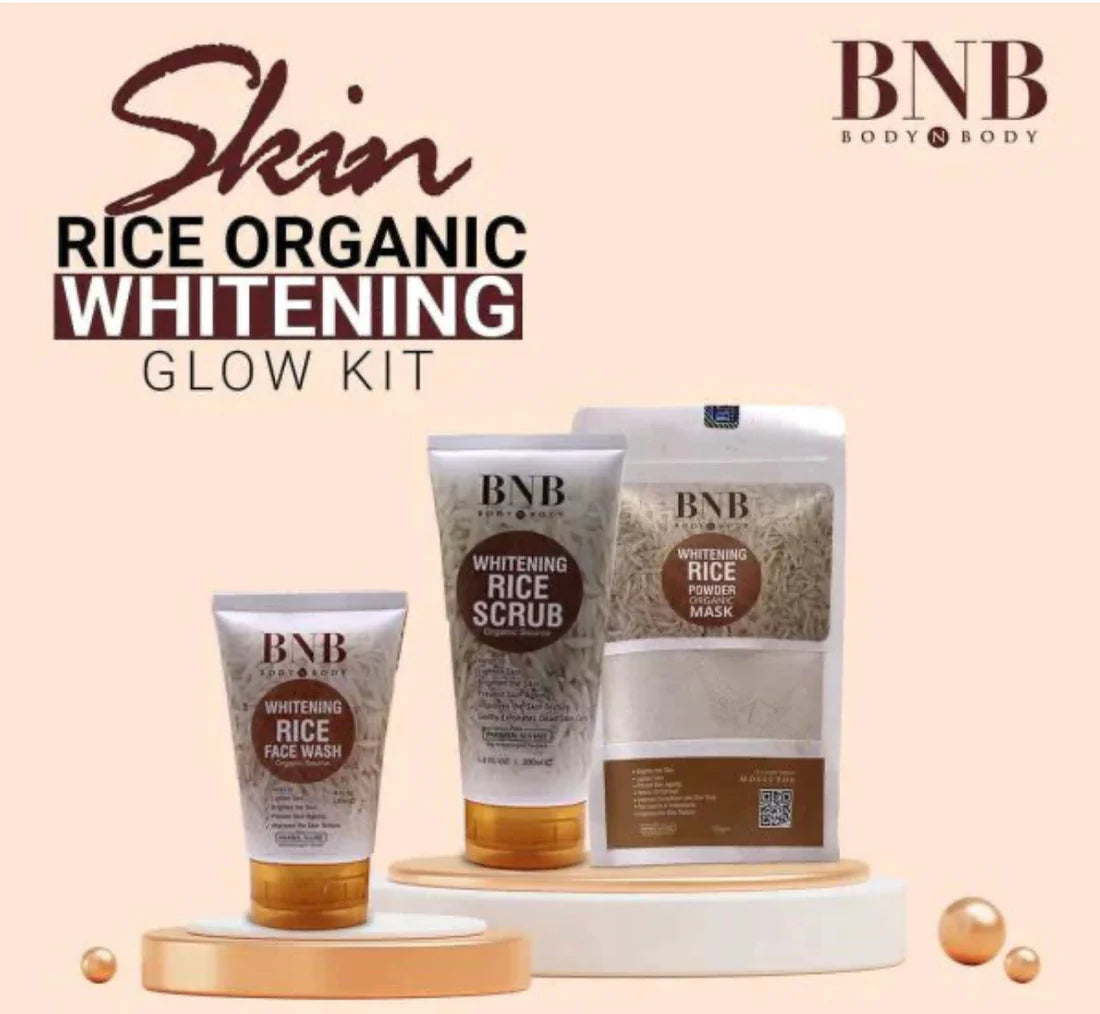 BNB Rice Extract Facial Kit For Bright & Glowing Skin - Body N Body