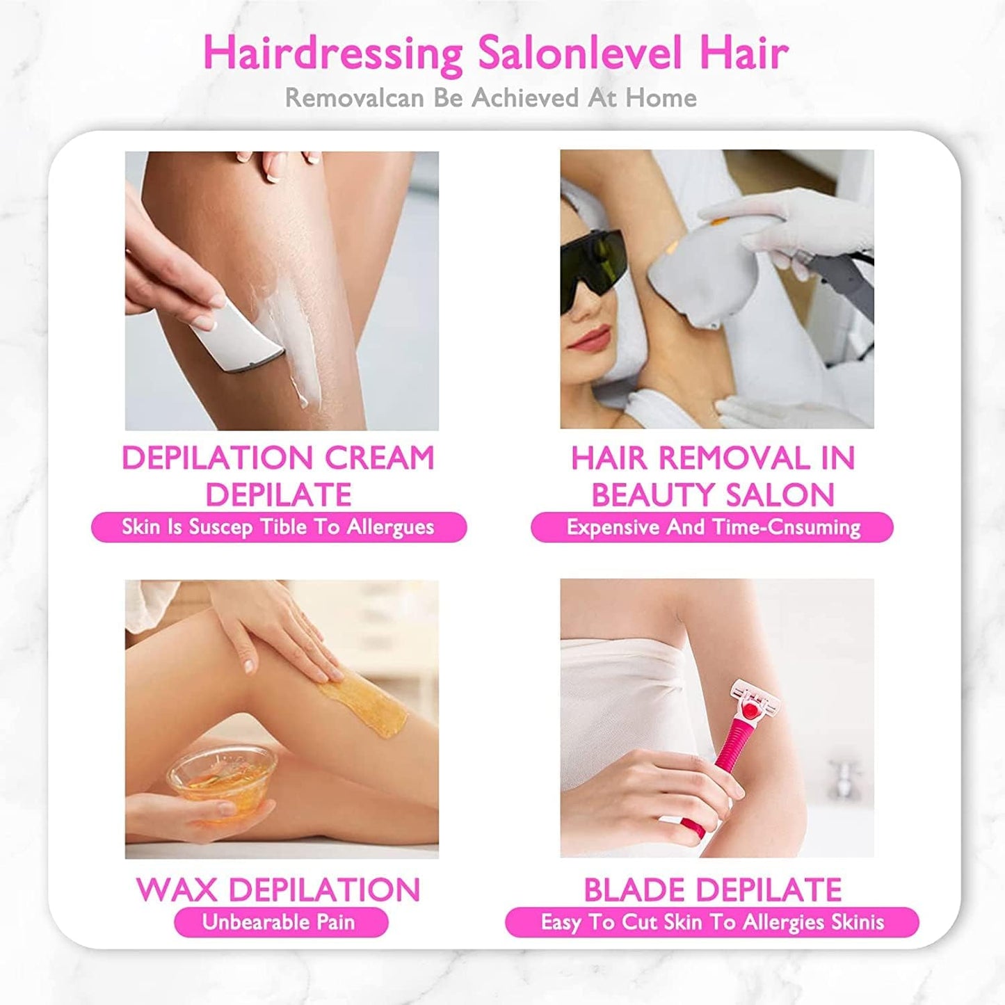 Crystal Hair Removal Painless Hair Shaver