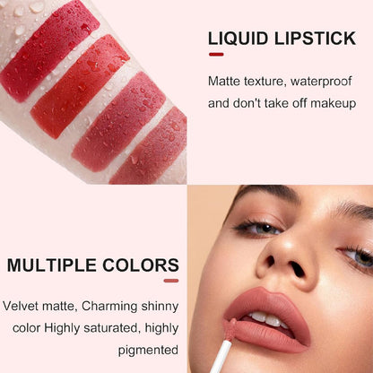 12 Pcs Multicolor Lip Gloss Set - Cool Undertone with Matte Finish
