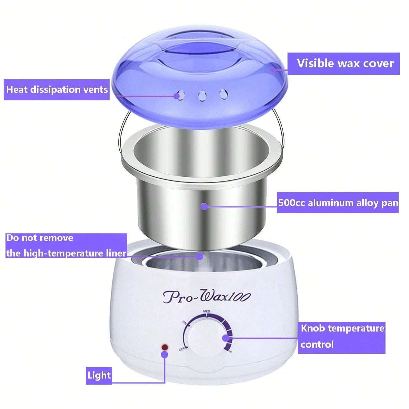 Pro Wax 100 Wax Heater - Quick and Hassle-Free Hair Removal