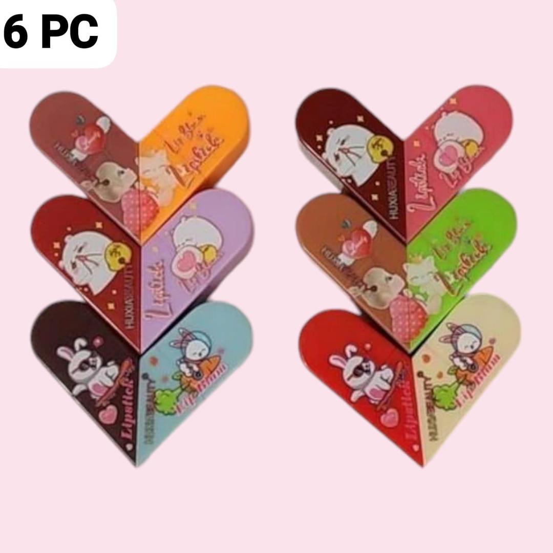 2 In 1 High Pigmented Lipstick- Pack Of 6