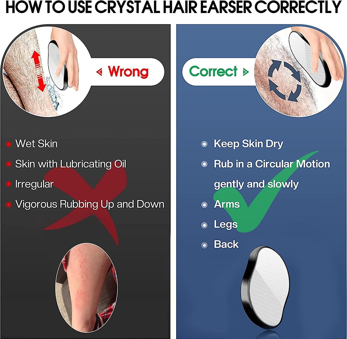Crystal Hair Removal Painless Hair Shaver