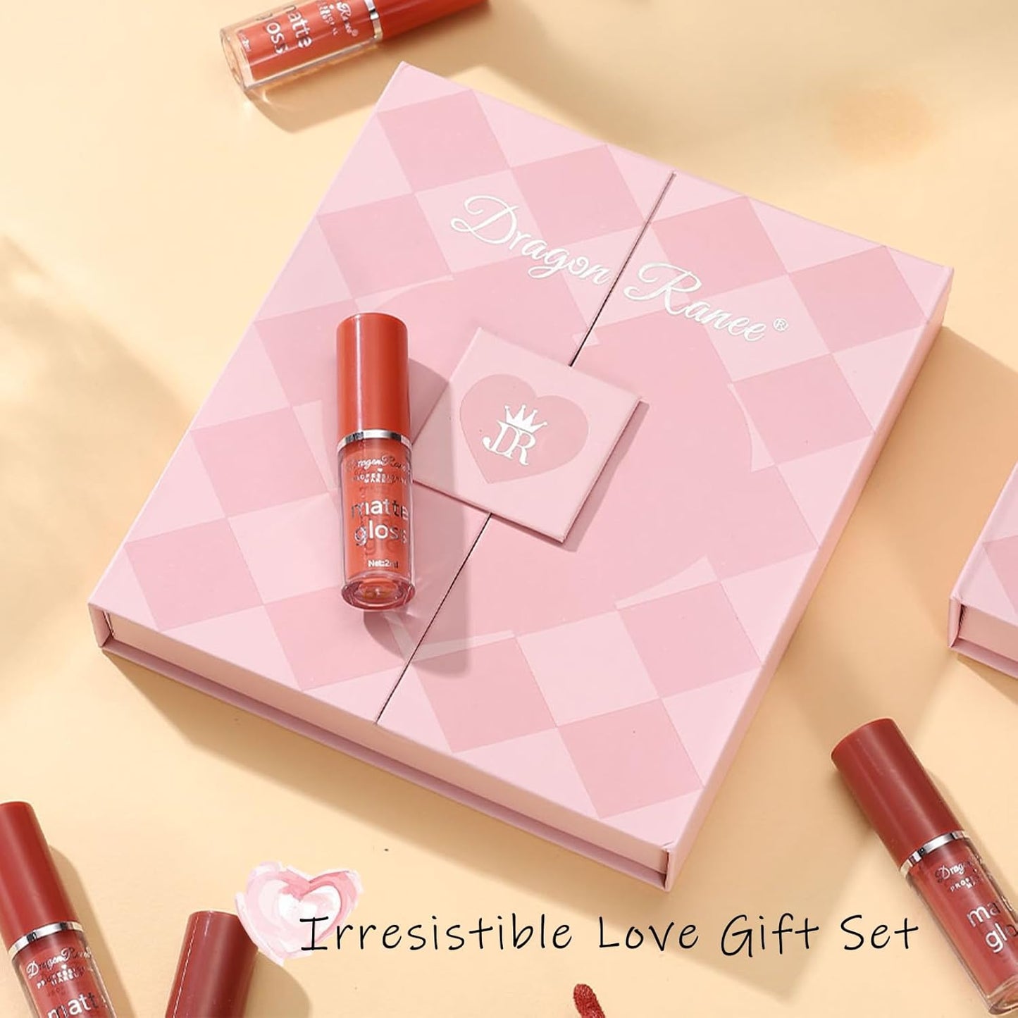 12 Pcs Multicolor Lip Gloss Set - Cool Undertone with Matte Finish