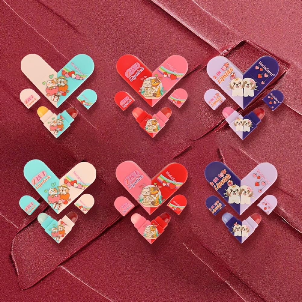 2 In 1 High Pigmented Lipstick- Pack Of 6