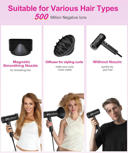 Powerful Smooth Salon Quality Hair Dryer - 1 Pcs