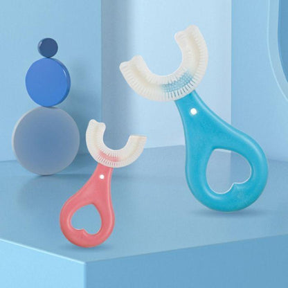 Multi-Color U-Shaped Toothbrush - Premium Silicone Design (1 Pcs)