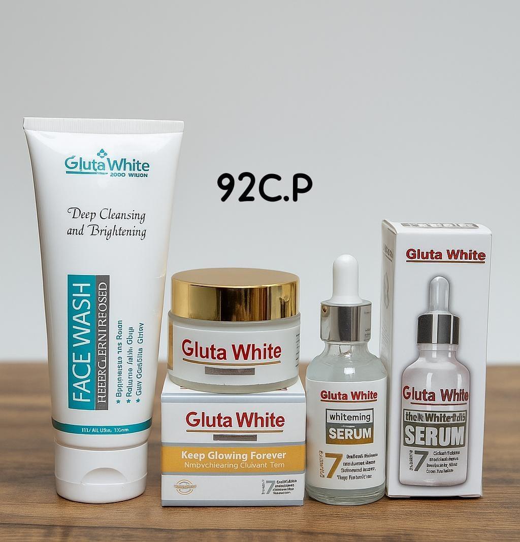 Glutta White Serum Night Cream Face Wash ( Hot Deal Pack Off 3 ) Brighten. Hydrate. Glow – Naturally Radiant Skin