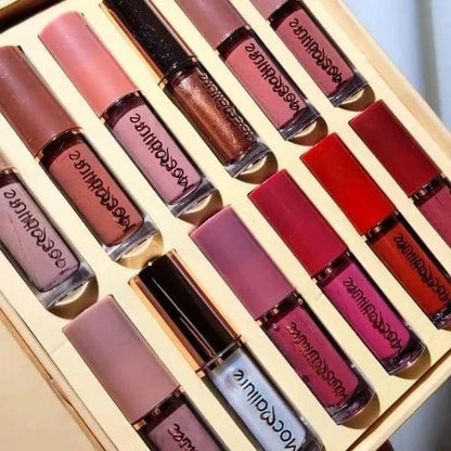 12 Pcs High Pigmented Lip Gloss Set - Bold Coverage