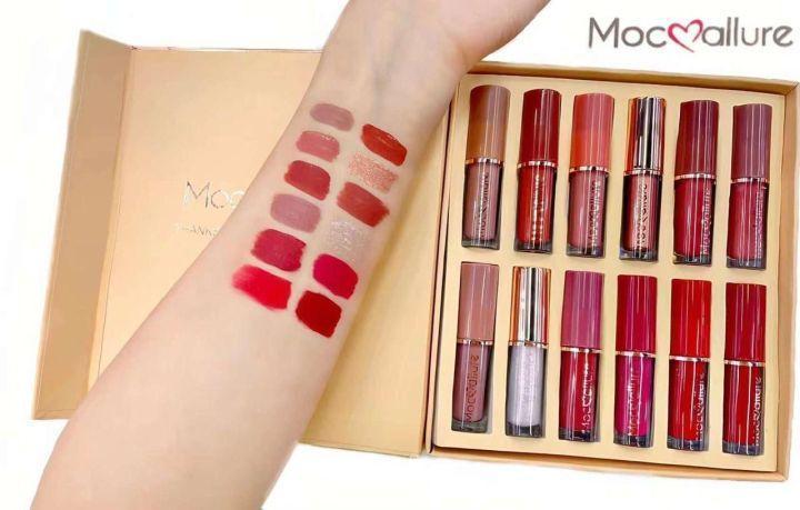 12 Pcs High Pigmented Lip Gloss Set - Bold Coverage