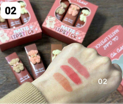High Pigmented Lipstick, Pack Of 3