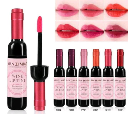Hydrating Lip Tint - Glossy Finish | 6 Pcs Velvet Smooth Liquid Tint in Shades of Pink and Red