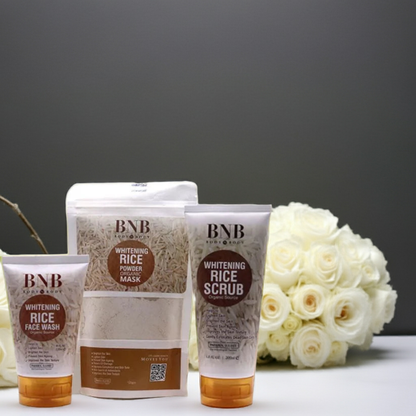 BNB Rice Extract Facial Kit For Bright & Glowing Skin - Body N Body
