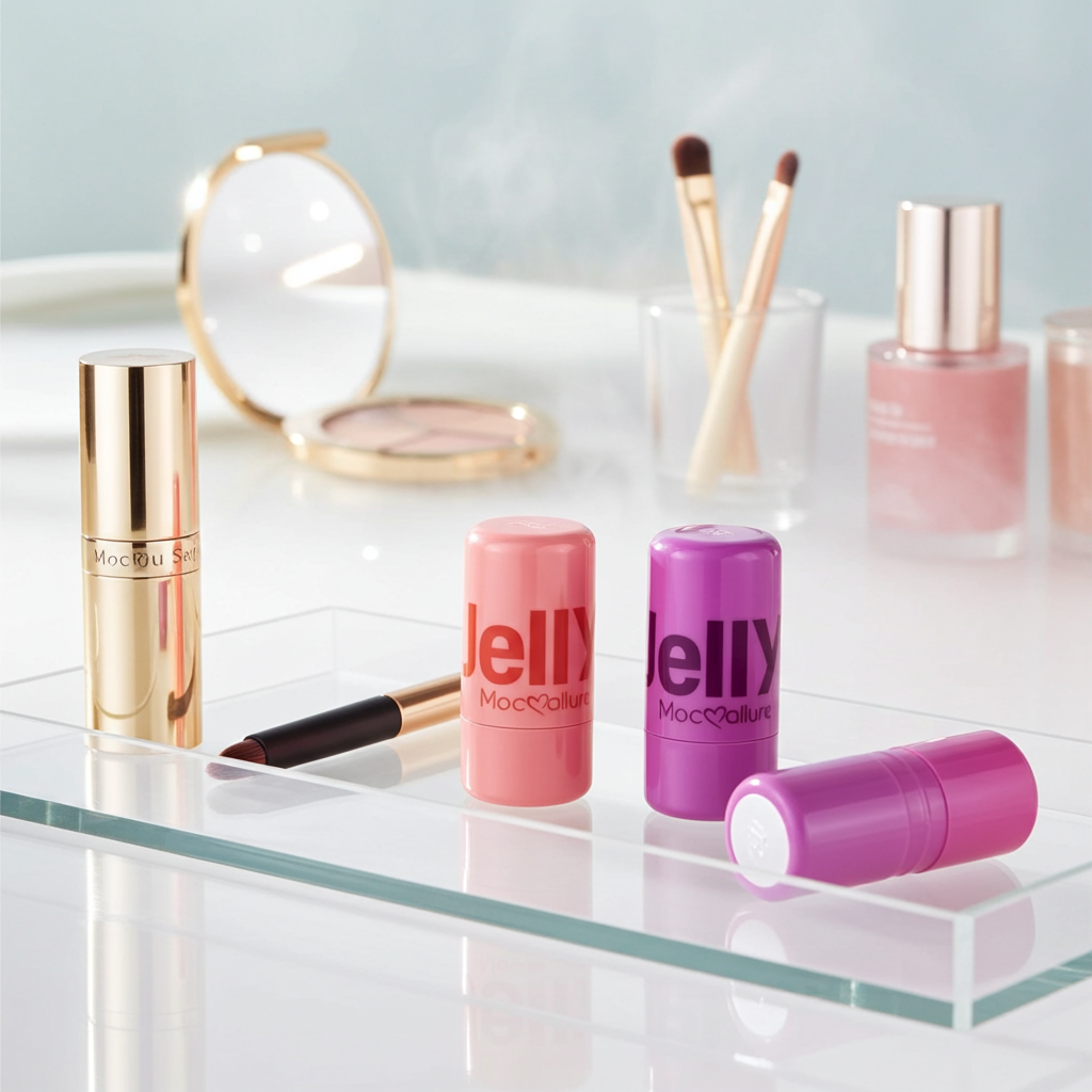 Mocallure Jelly Blush Stick– Smooth, Blendable Cream Blush in Multiple Shades for Natural Glow