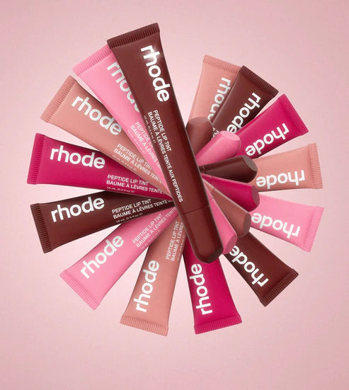 6 Pcs RHODE Cool Undertone Glossy Finish Lip Gloss - Multicolor Collection